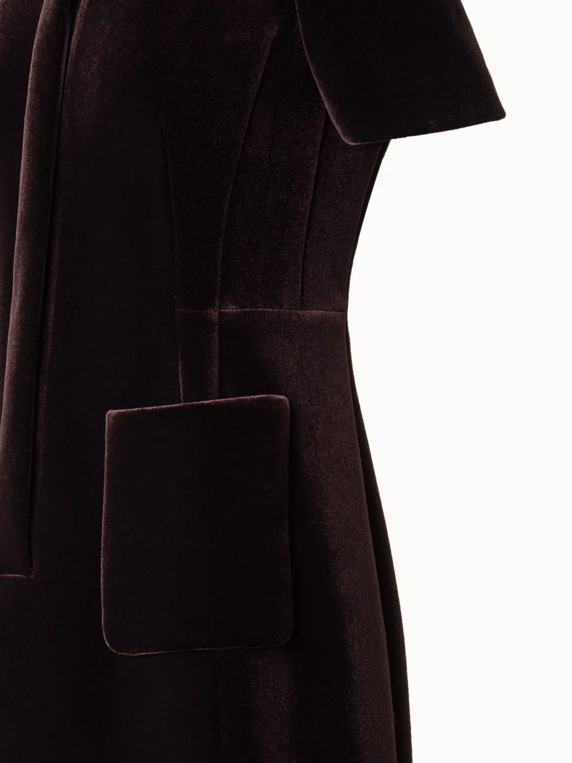 Velvet Neoprene Short Dress 