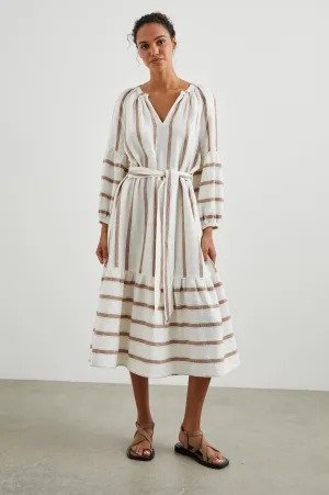 VITTORIA DRESS - COCONUT STRIPE Rails
