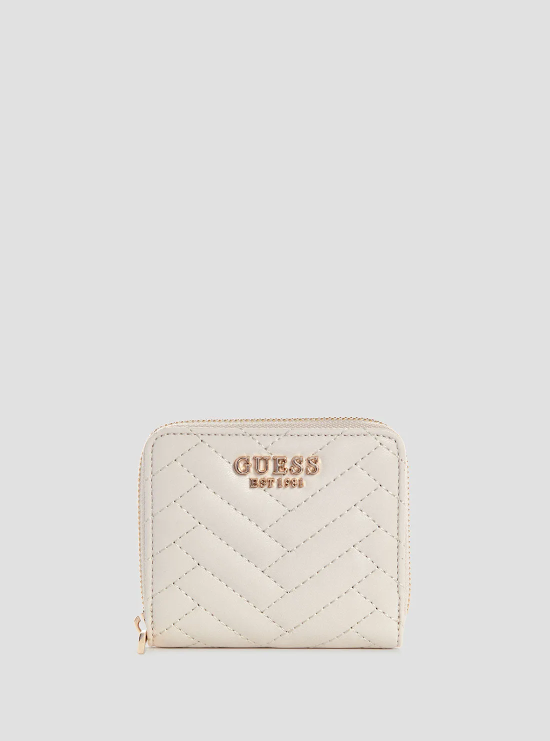 White Anning Small Wallet Guess