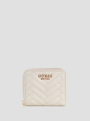 White Anning Small Wallet Guess