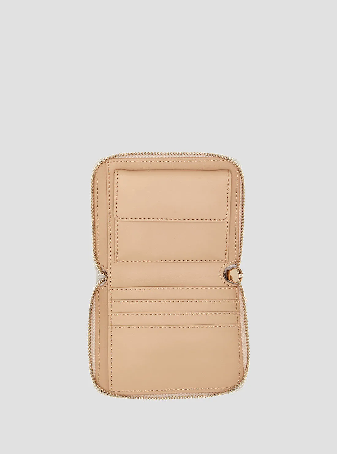 White Anning Small Wallet Guess