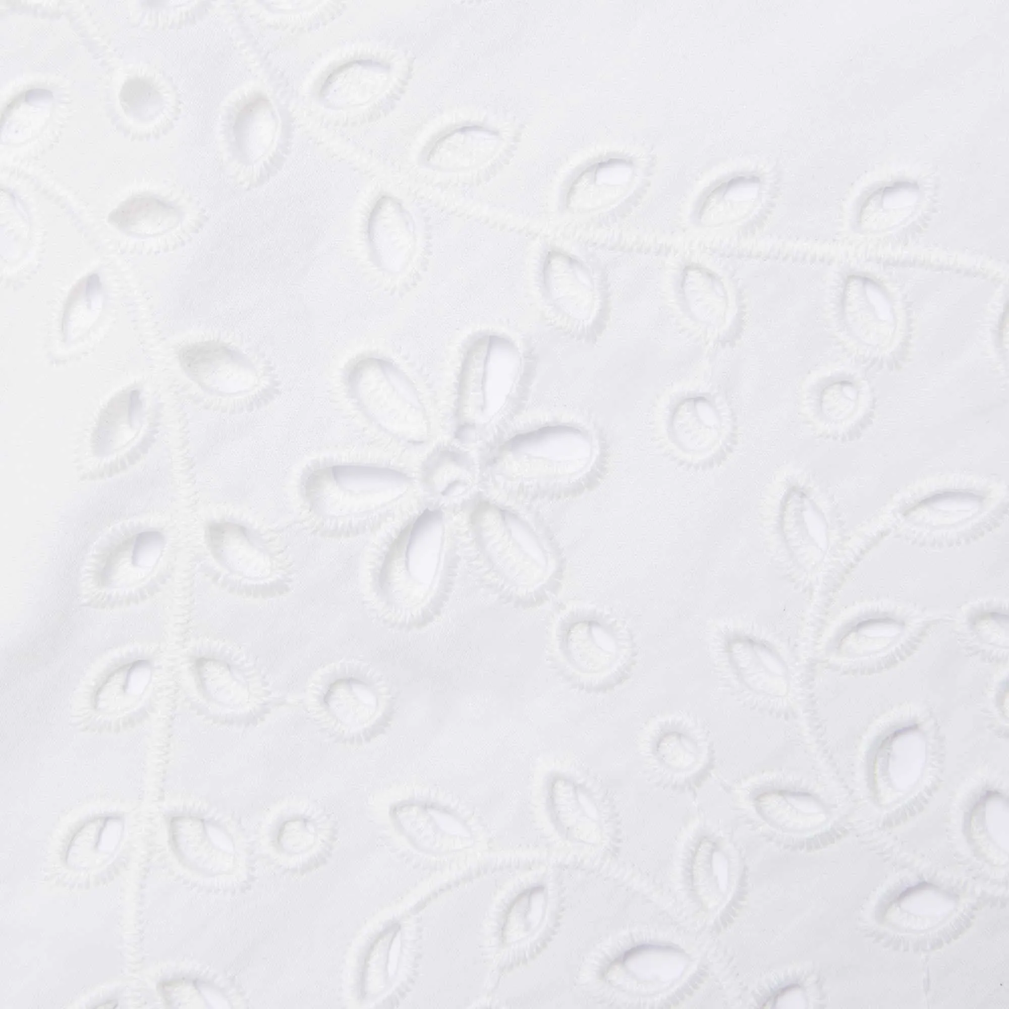White Cotton Embroidered Top Self Portrait