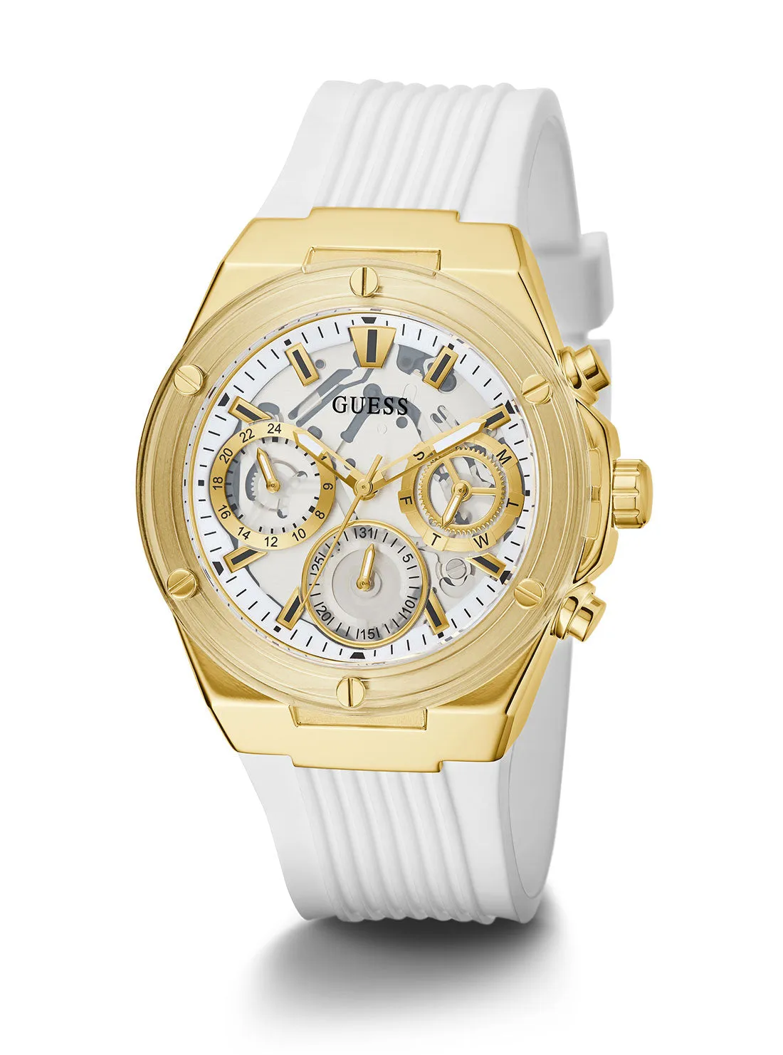 White Gold Athena Watch Guess
