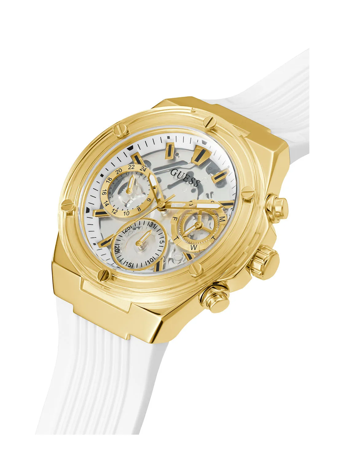 White Gold Athena Watch Guess