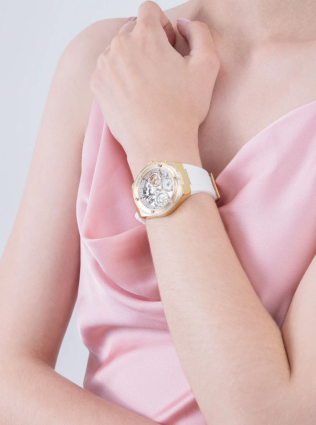 White Gold Athena Watch Guess