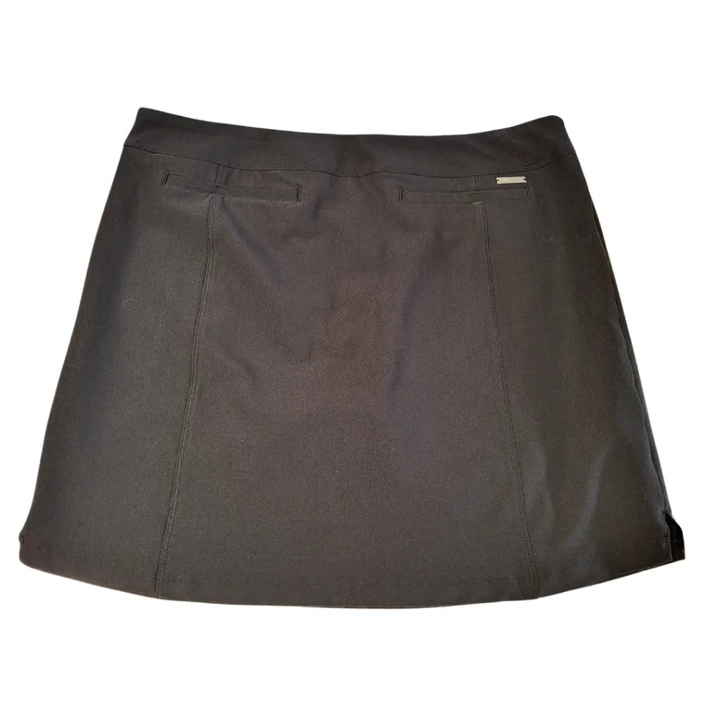 Women's Adidas Black Solid Golf Skort Size L MSP$75