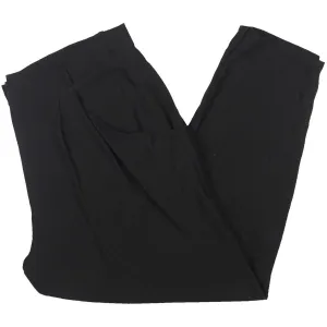 Womens Taper Silk Ankle Pants