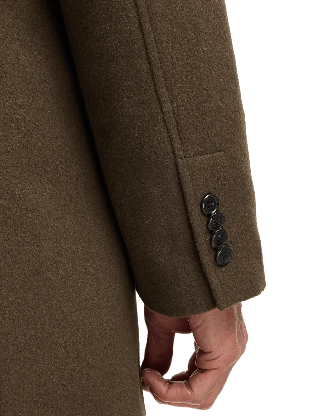 Wool Blend Topcoat - Olive