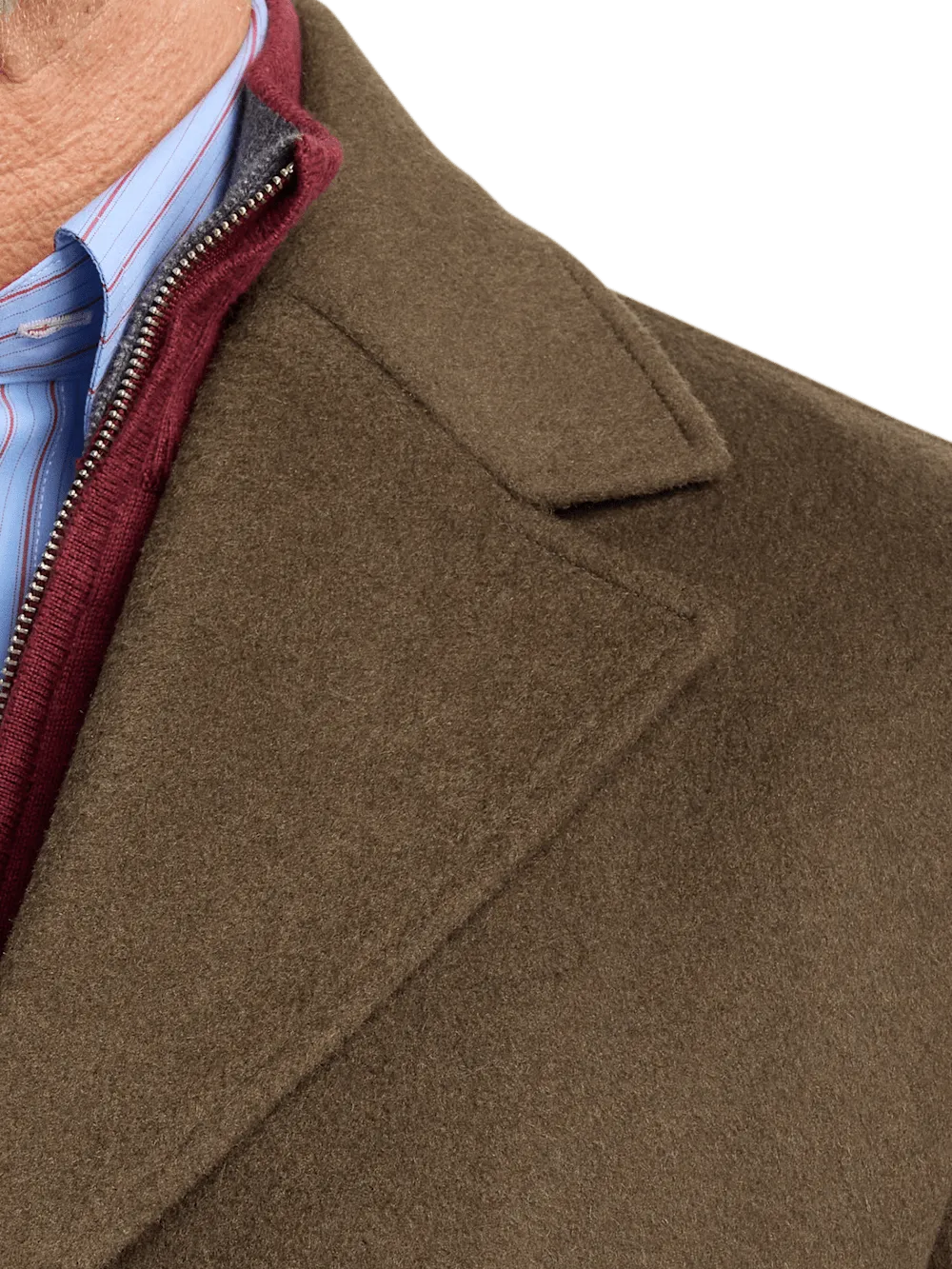 Wool Blend Topcoat - Olive