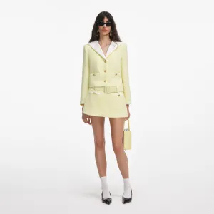 Yellow Boucle Skort Self Portrait