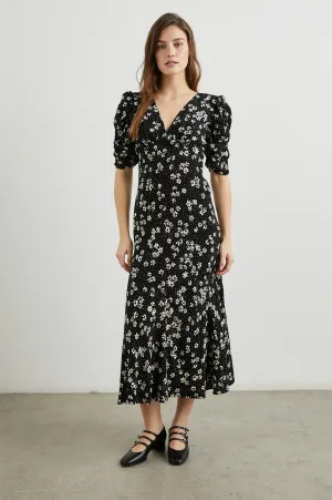 ZARIAH DRESS - NOIR FLORAL Rails